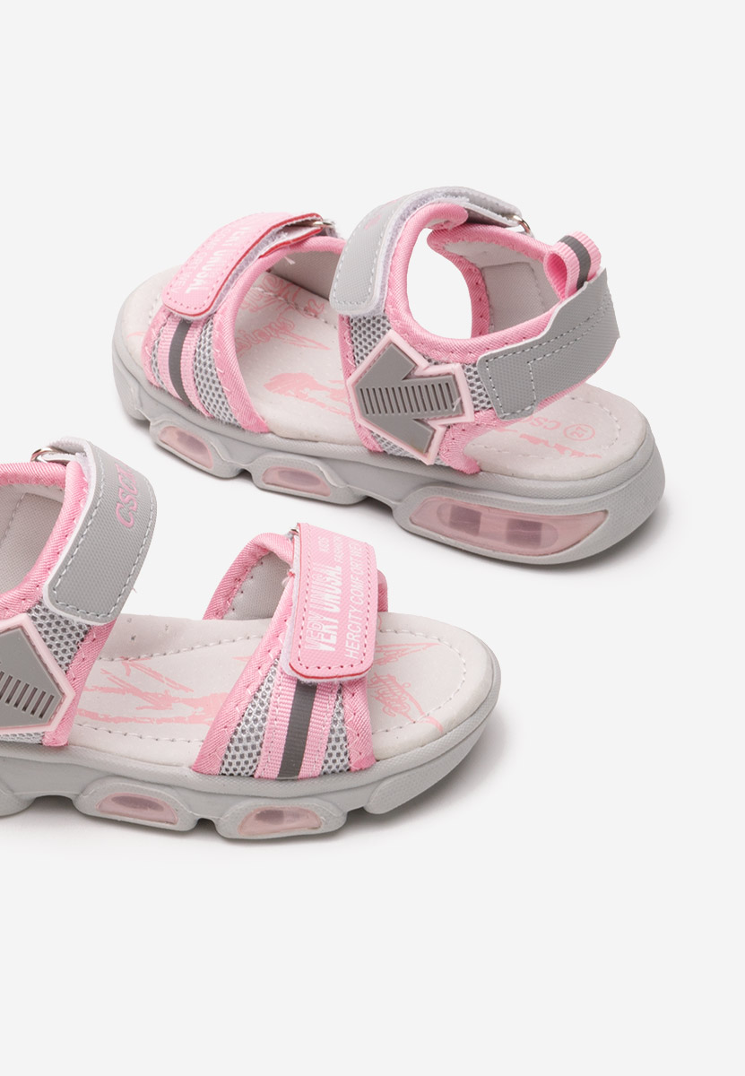 Szare sandały dziewczęce Mirren