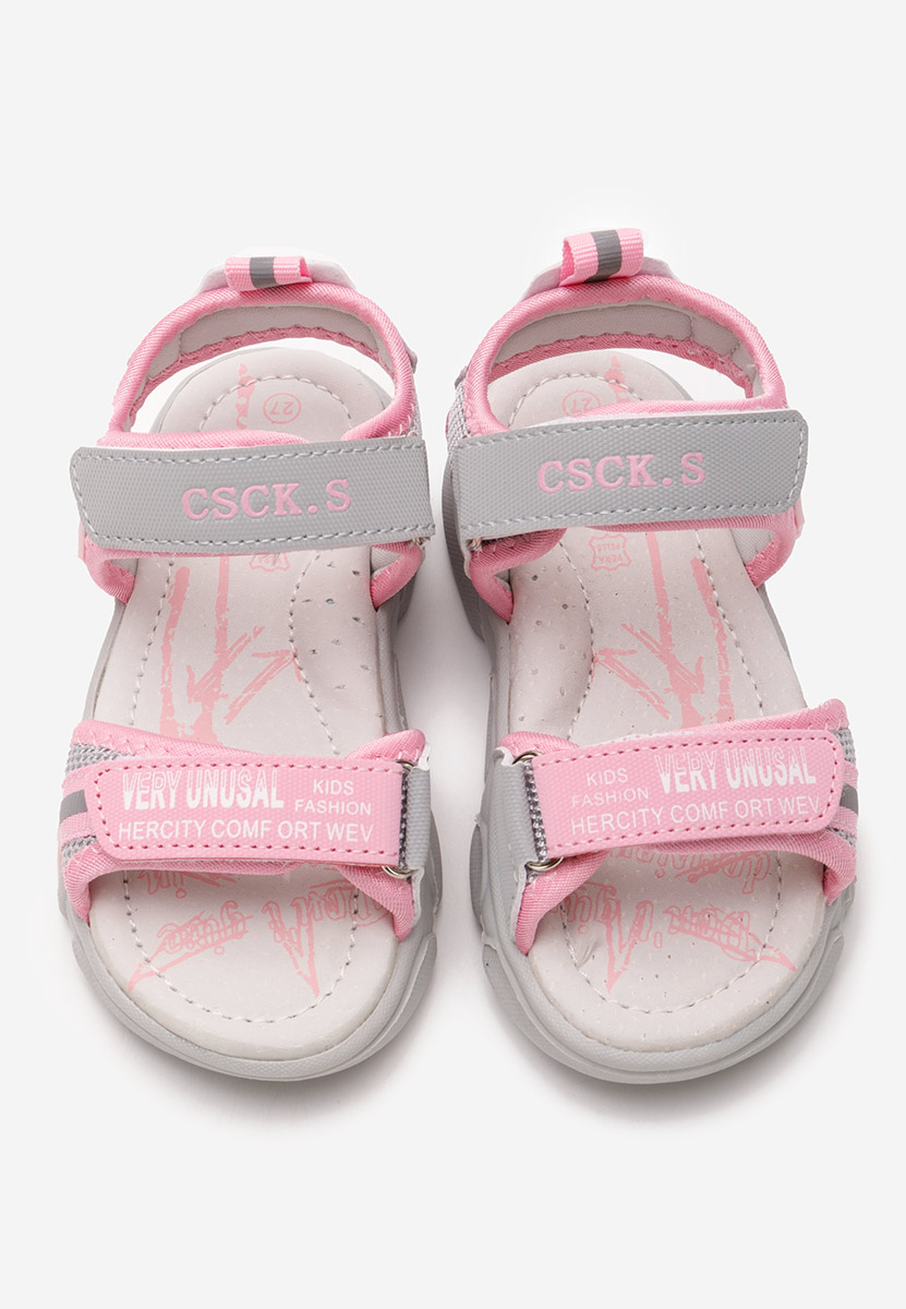 Szare sandały dziewczęce Mirren