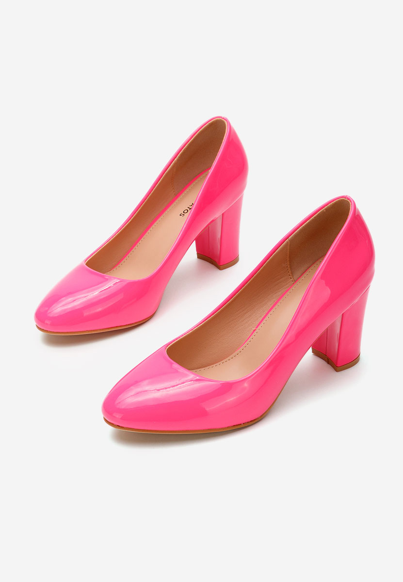 Fuksjowe szpilki na obcasie Chique