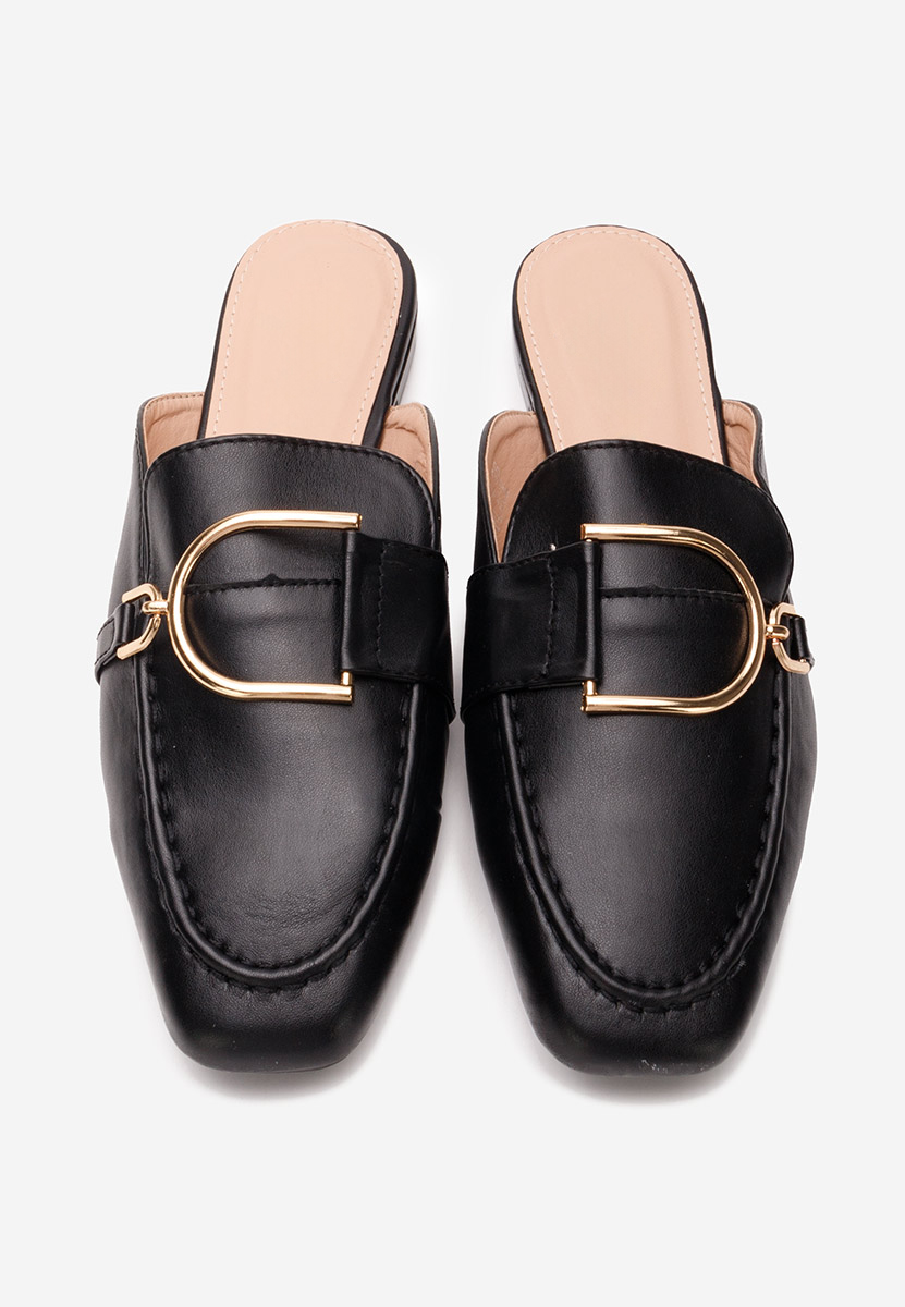 Czarne drewniaki Migliara