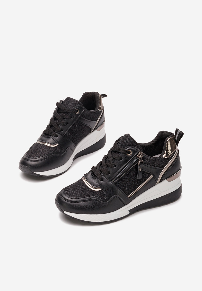 Czarne sneakersy damskie Rafina V2