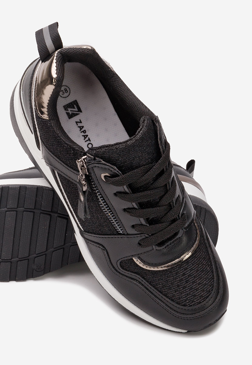 Czarne sneakersy damskie Rafina V2