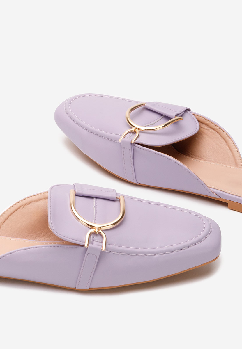 Fioletowe drewniaki Migliara