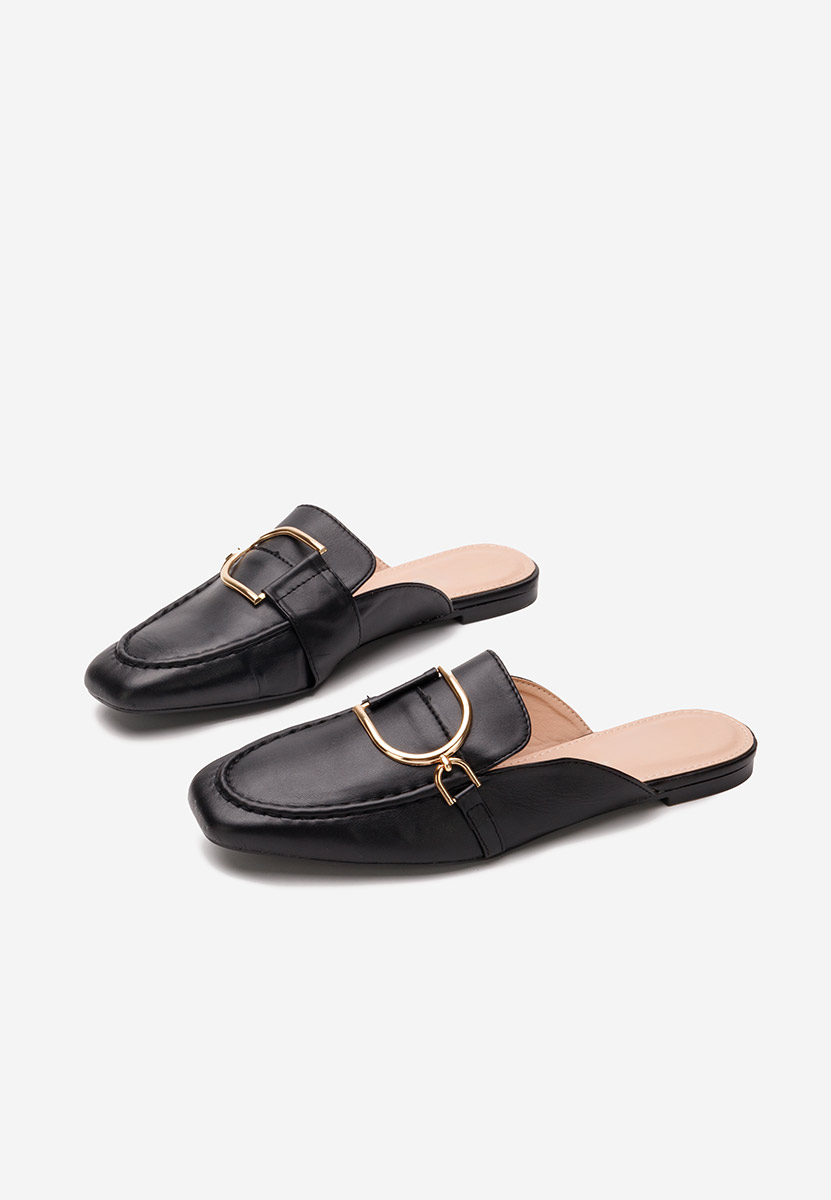 Czarne drewniaki Migliara