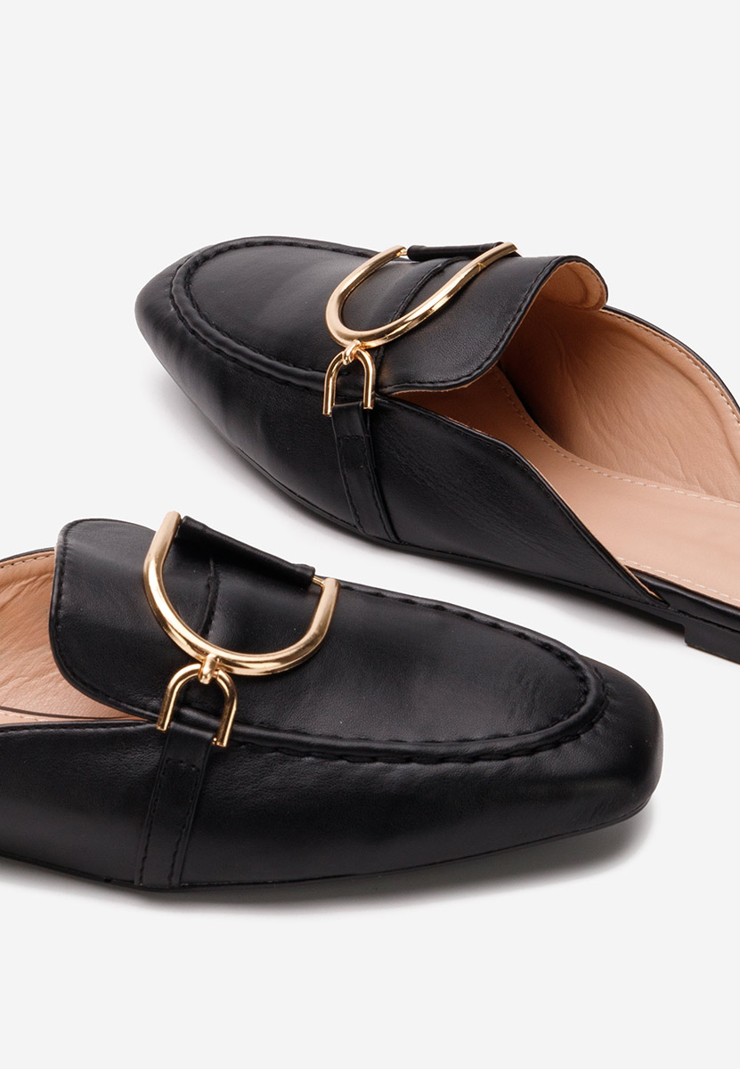 Czarne drewniaki Migliara