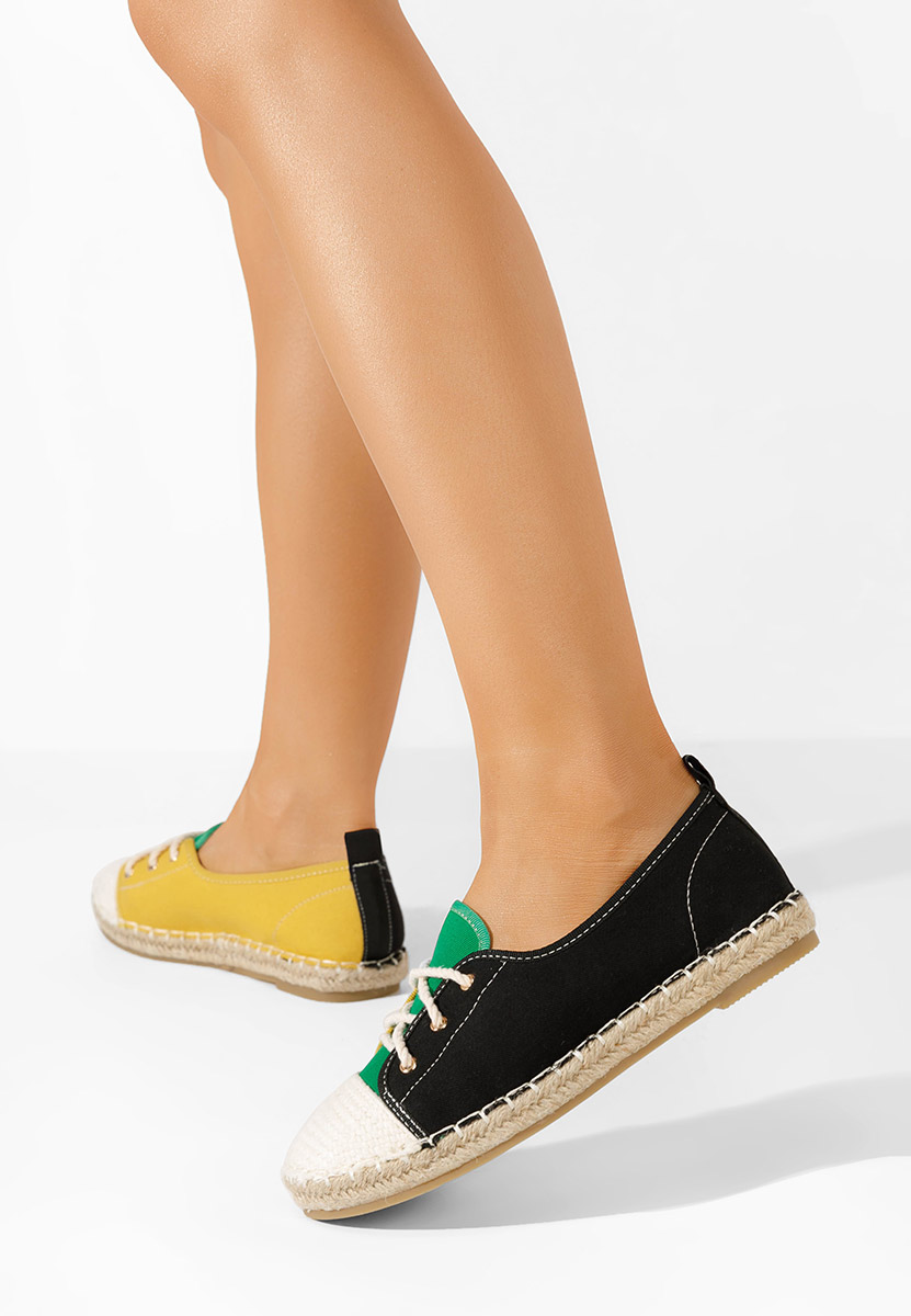 Czarne espadryle damskie Doria