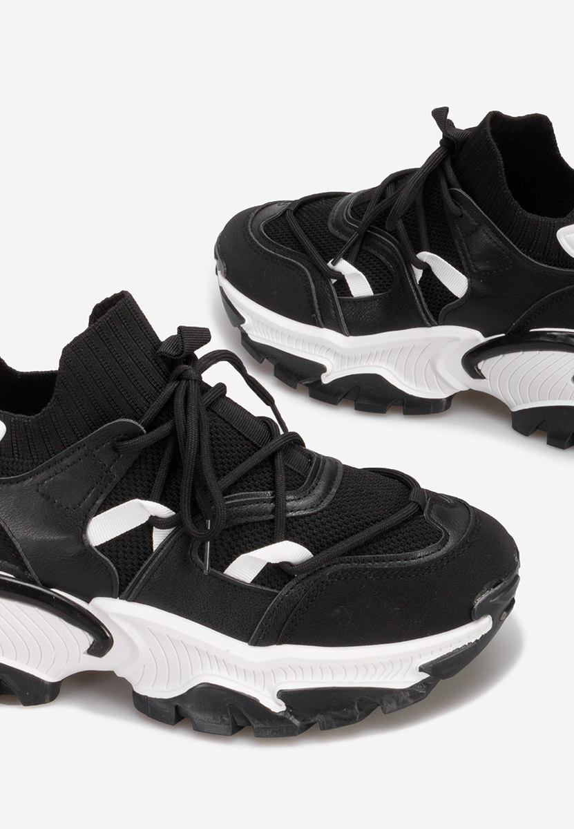 Czarne sneakersy damskie Andrasta