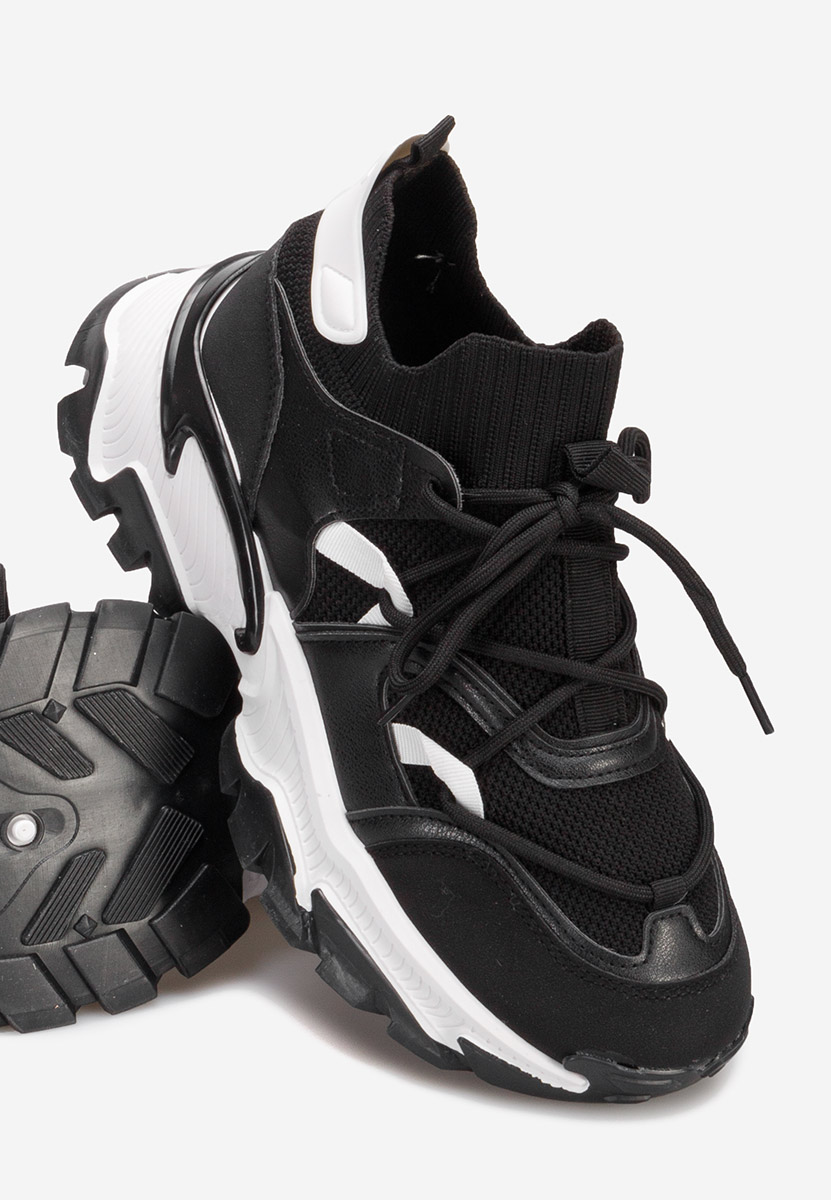 Czarne sneakersy damskie Andrasta
