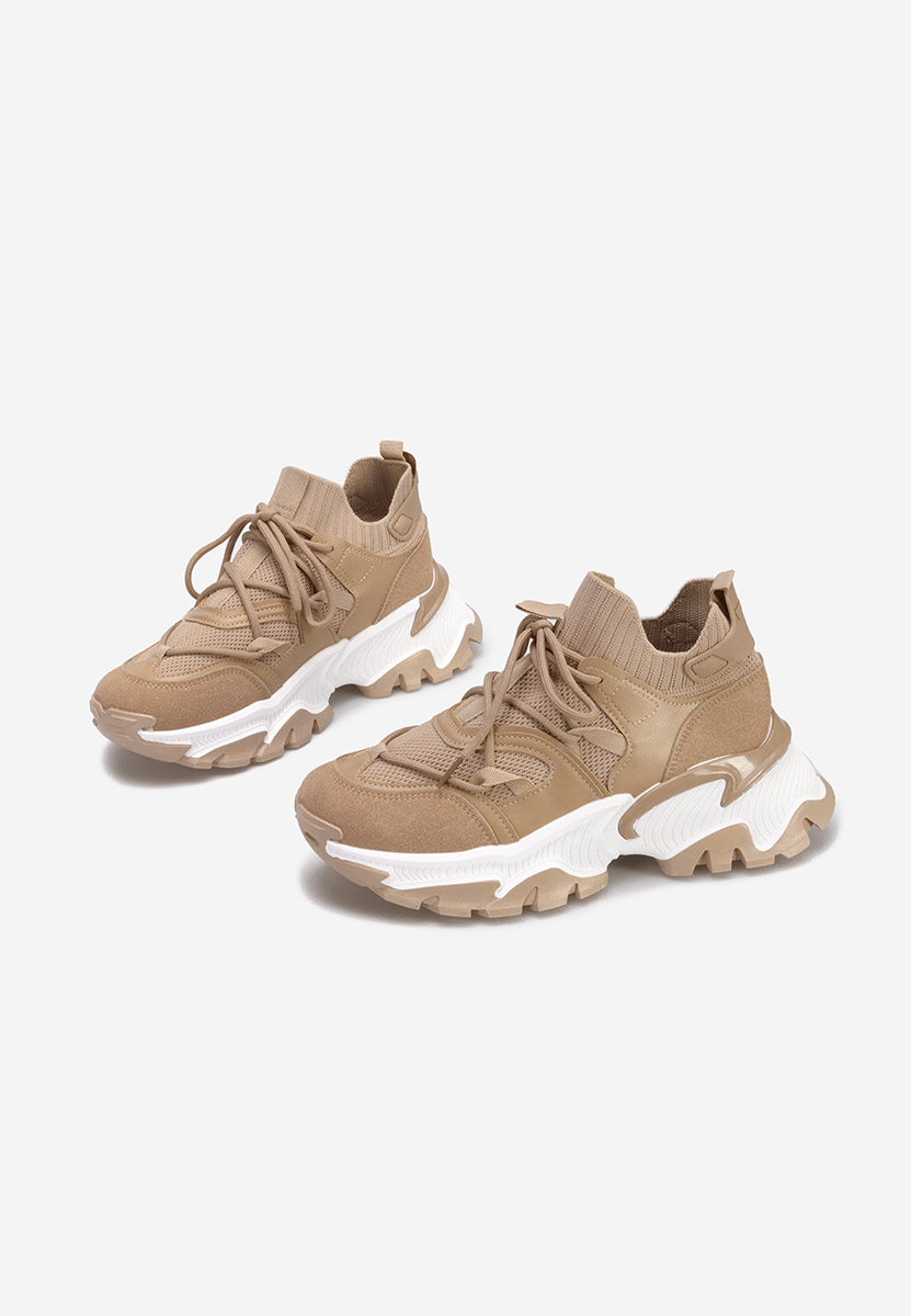 Khaki sneakersy damskie Andrasta
