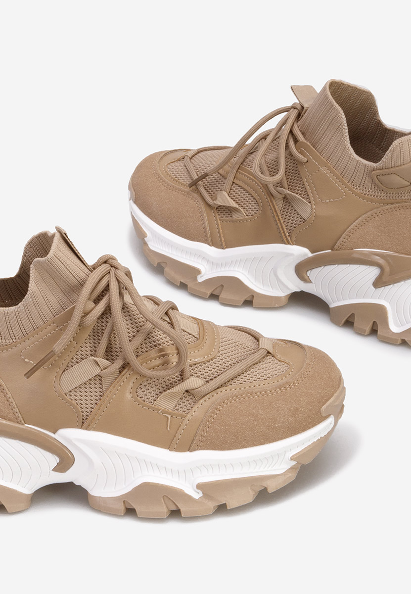 Khaki sneakersy damskie Andrasta