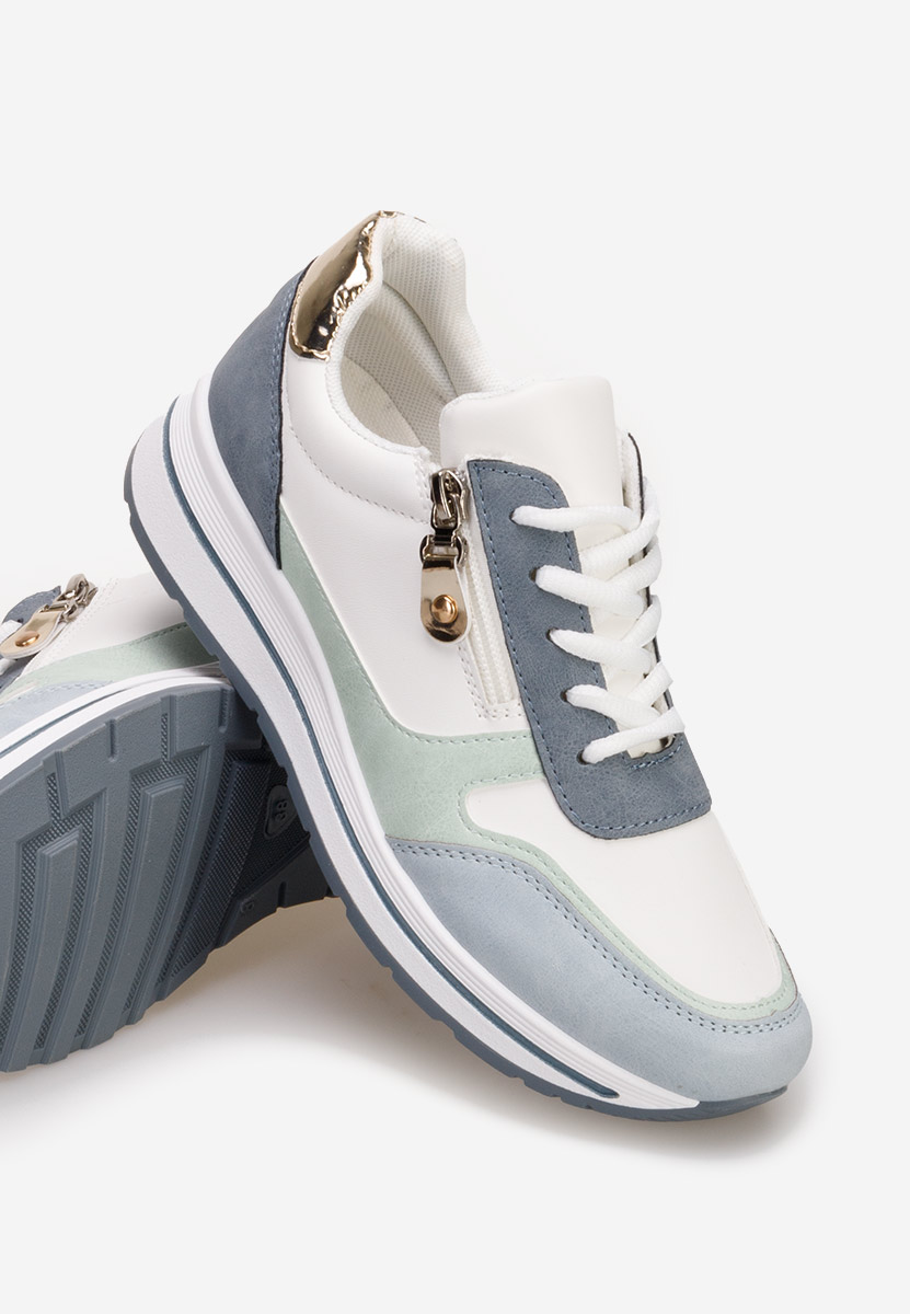 Niebieskie sneakersy damskie Positeia