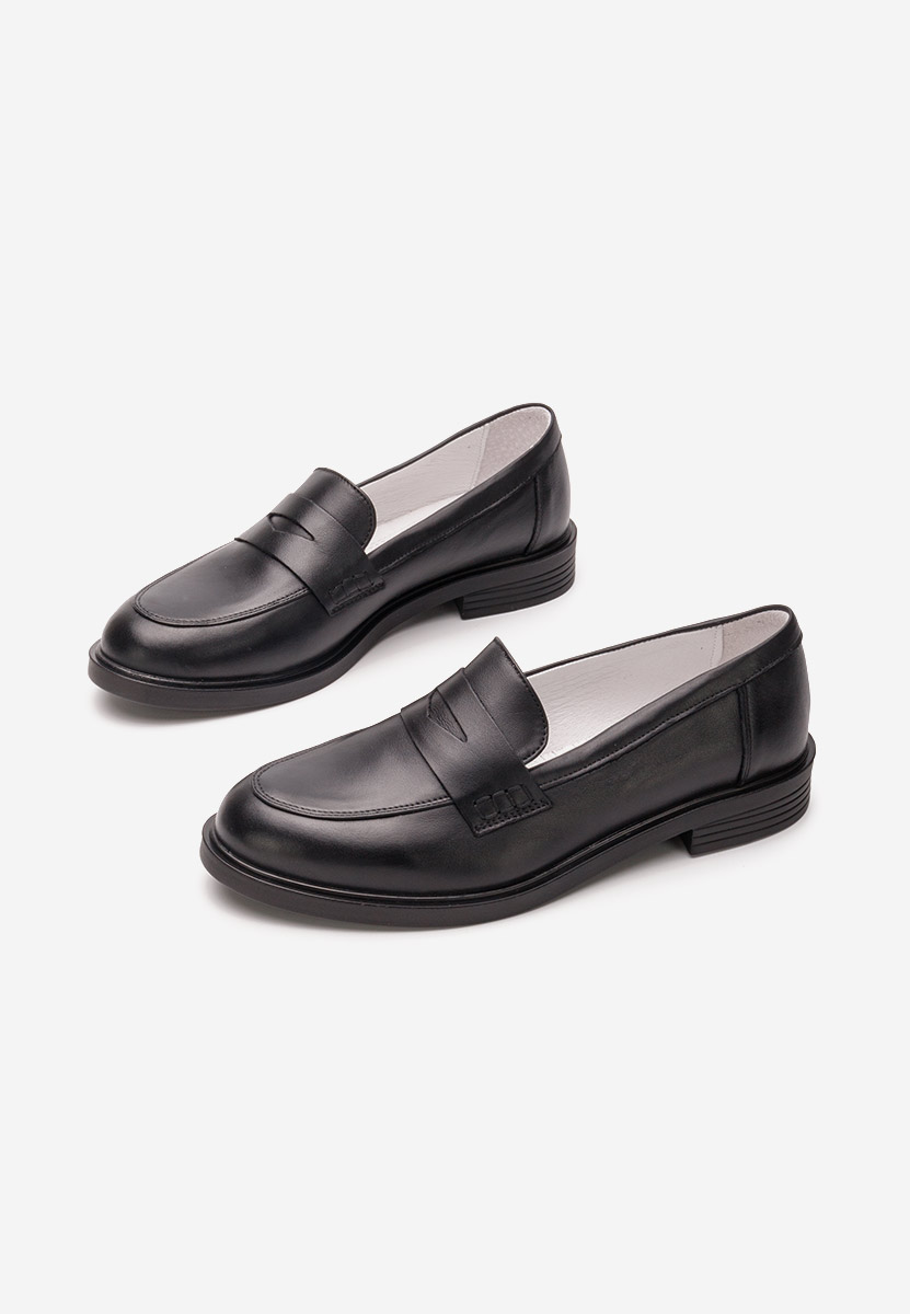 Czarne loafers damskie Zalaya V4