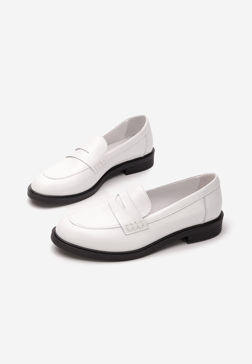 Białe loafers damskie Zalaya V2