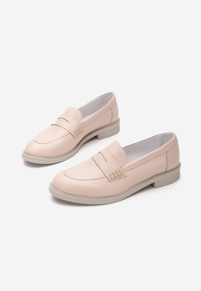 Różowe loafers damskie Zalaya