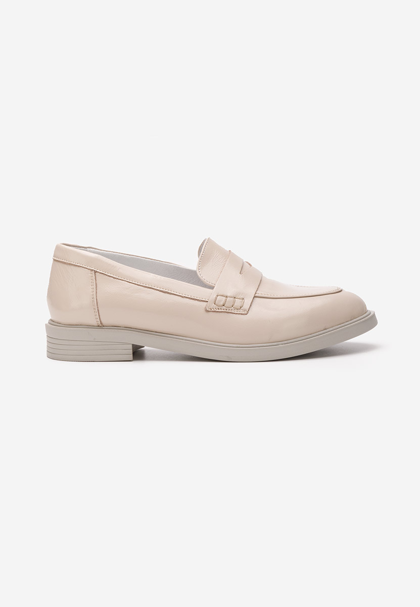 Beżowe loafers damskie Zalaya V3