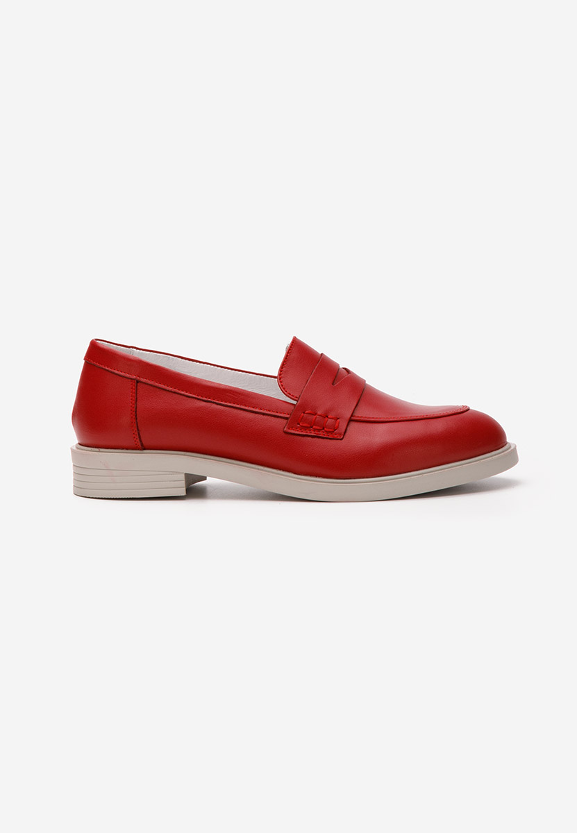 Czerwone loafers damskie Zalaya