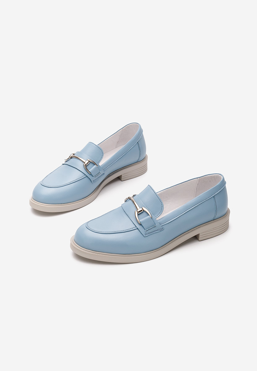 Niebieski loafers damskie Noreen