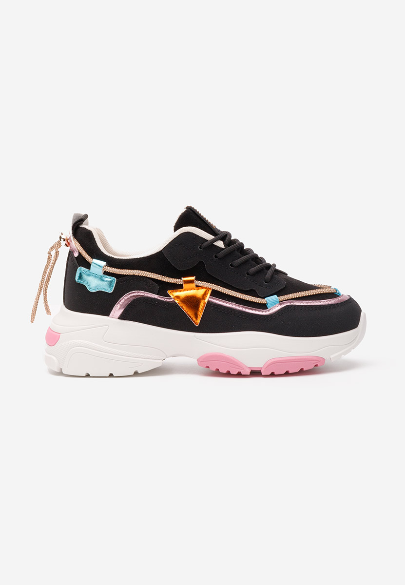Czarne sneakersy damskie Livena