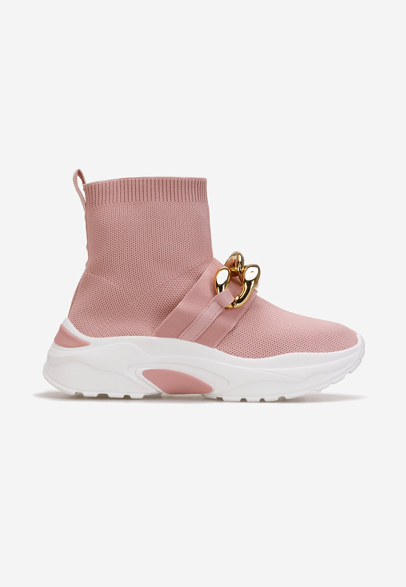 Różowe sneakersy wysokie Alone