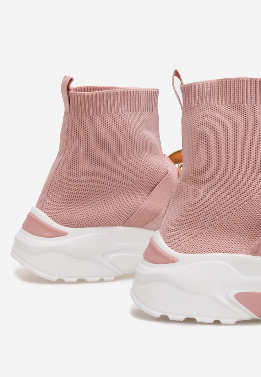 Różowe sneakersy wysokie Alone
