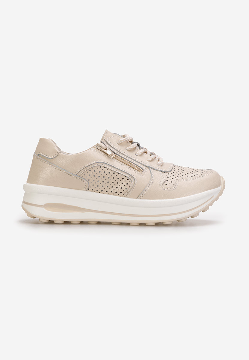 Beżowe sneakersy damskie Cidra