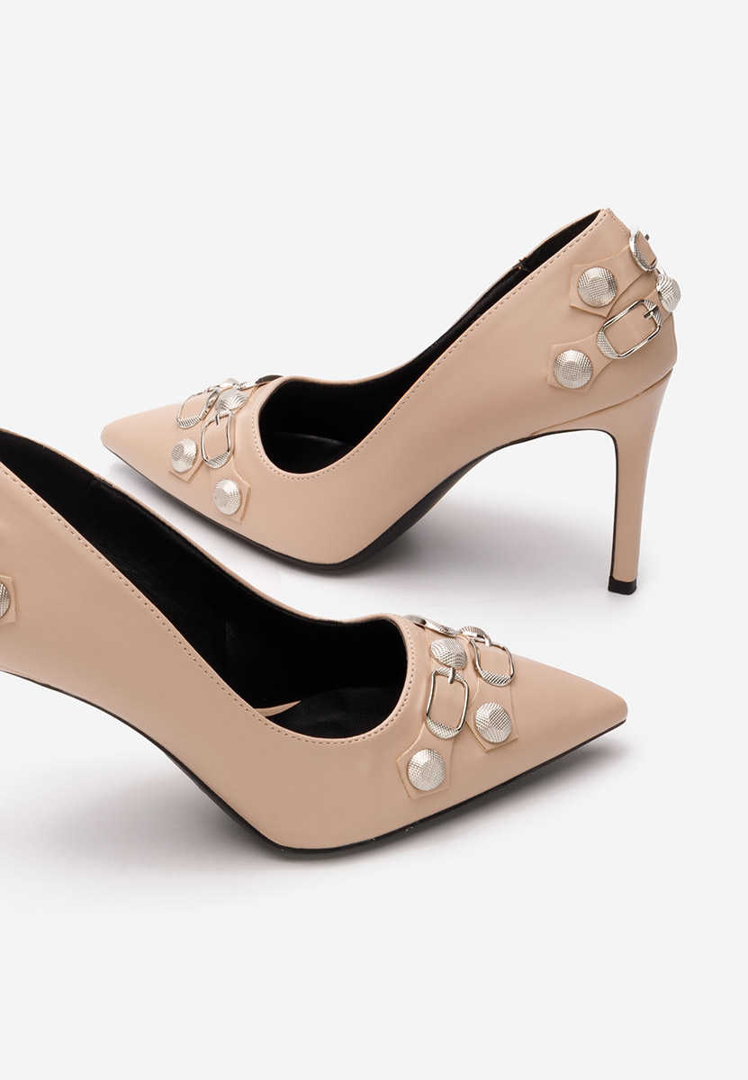 Beżowe szpilki Supreme