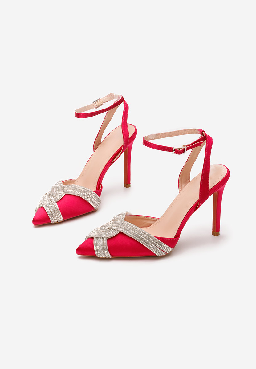Fuksjowe szpilki na obcasie Aniella V2