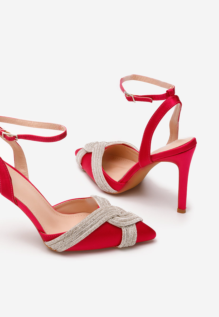 Fuksjowe szpilki na obcasie Aniella V2