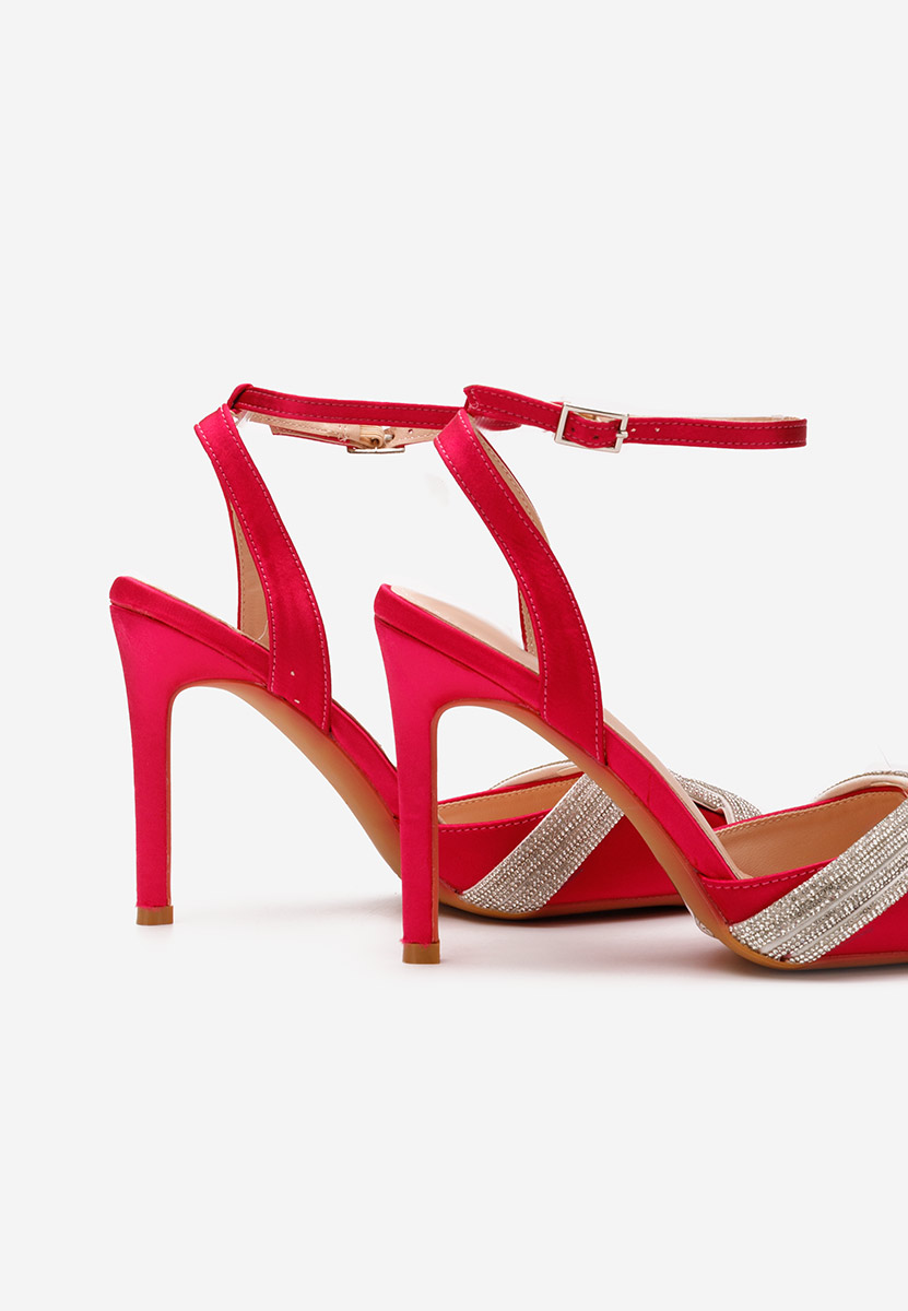 Fuksjowe szpilki na obcasie Aniella V2