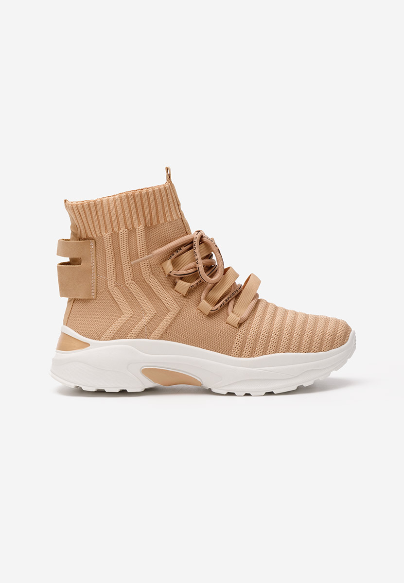 Khaki sneakersy wysokie Karrie Khaki sneakersy wysokie Karrie