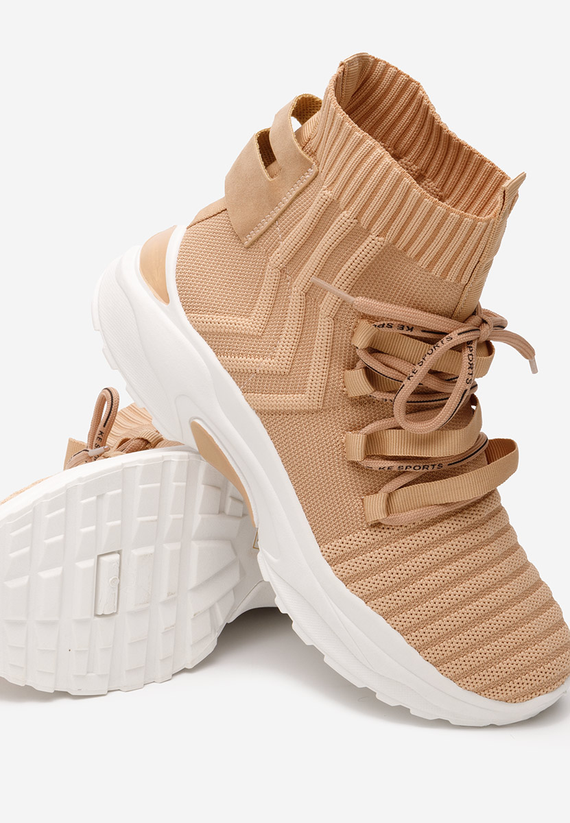 Khaki sneakersy wysokie Karrie Khaki sneakersy wysokie Karrie