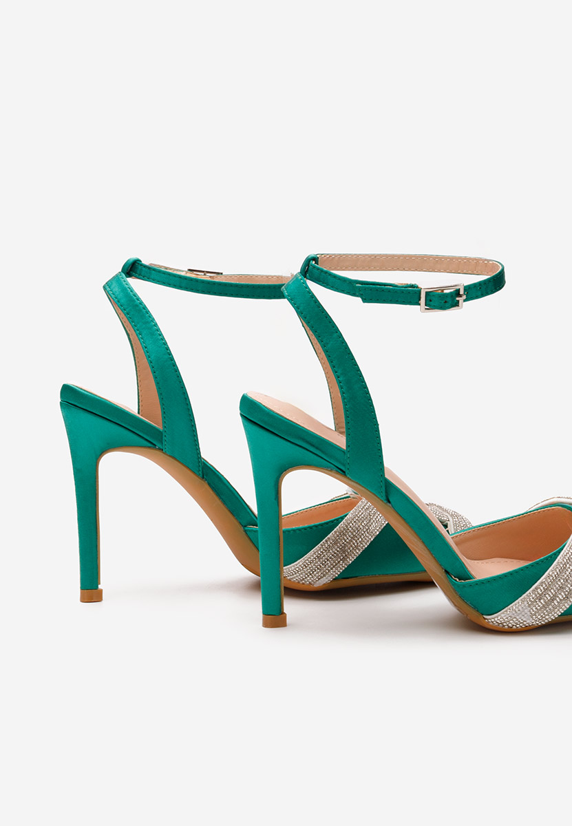 Zielone szpilki na obcasie Aniella V2