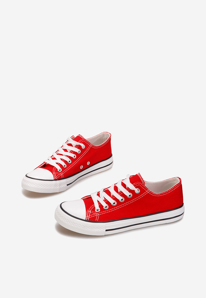 Czerwone trampki damskie Cavala