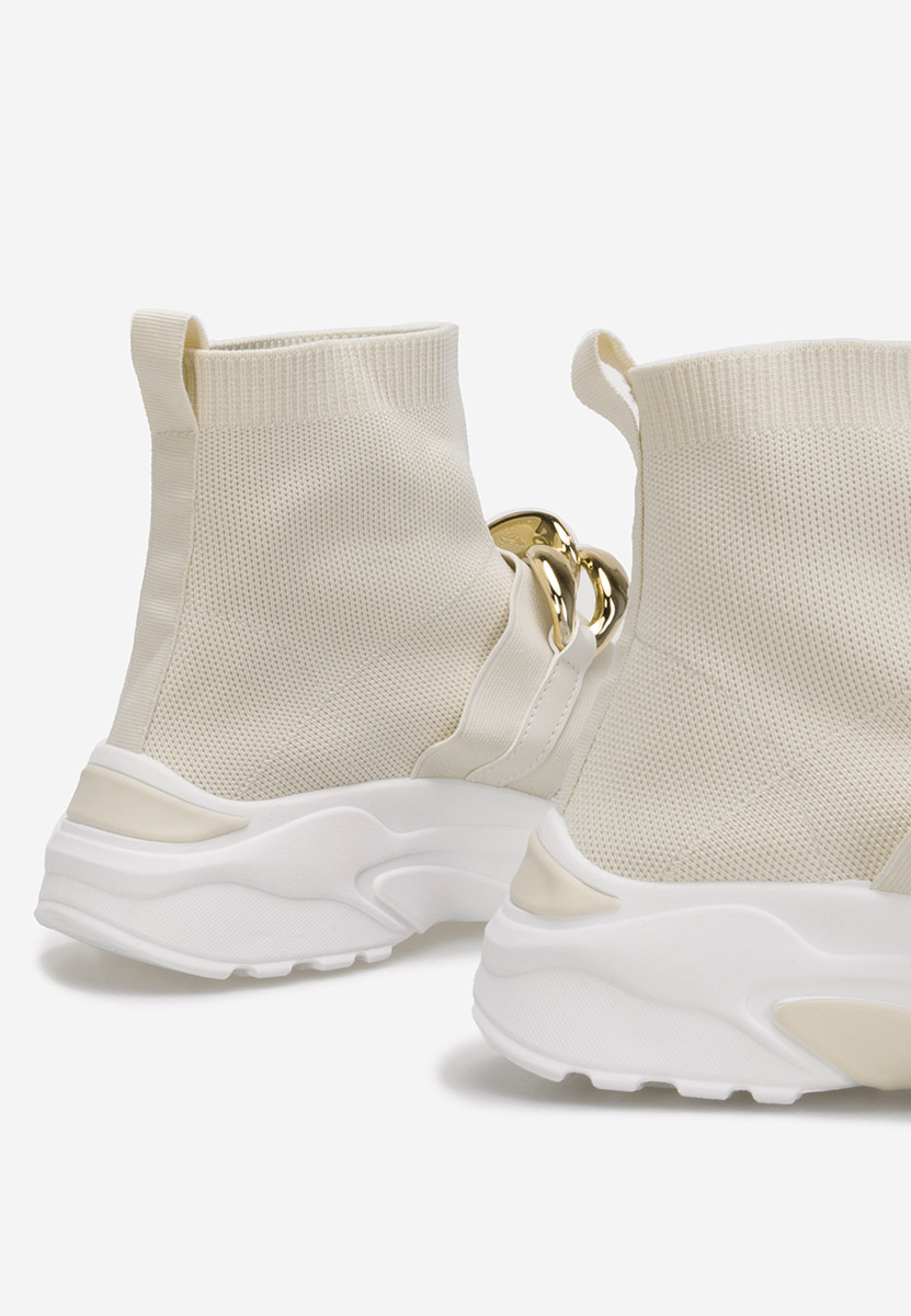 Beżowe sneakersy wysokie Alone