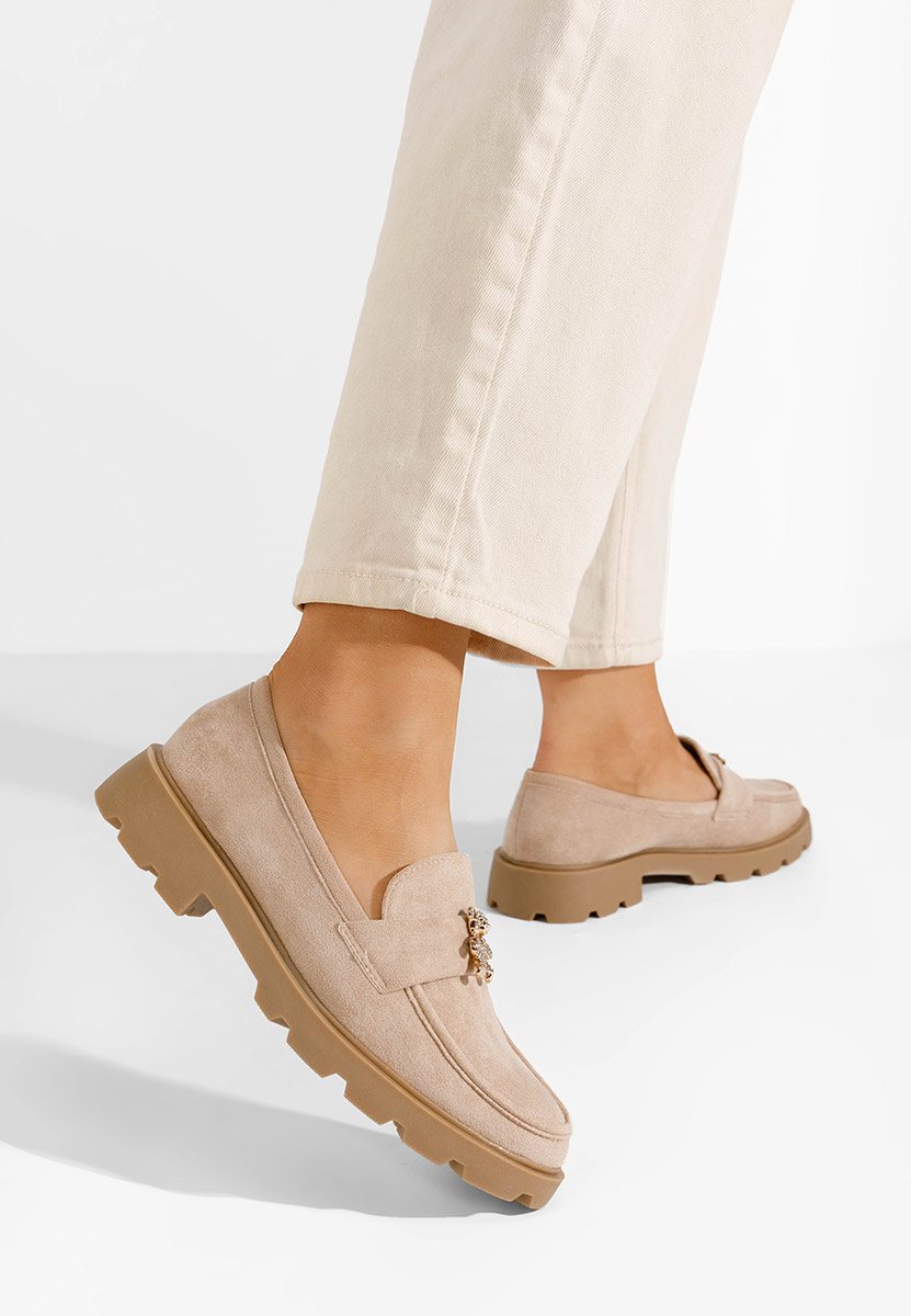Khaki mokasyny damskie Onyama