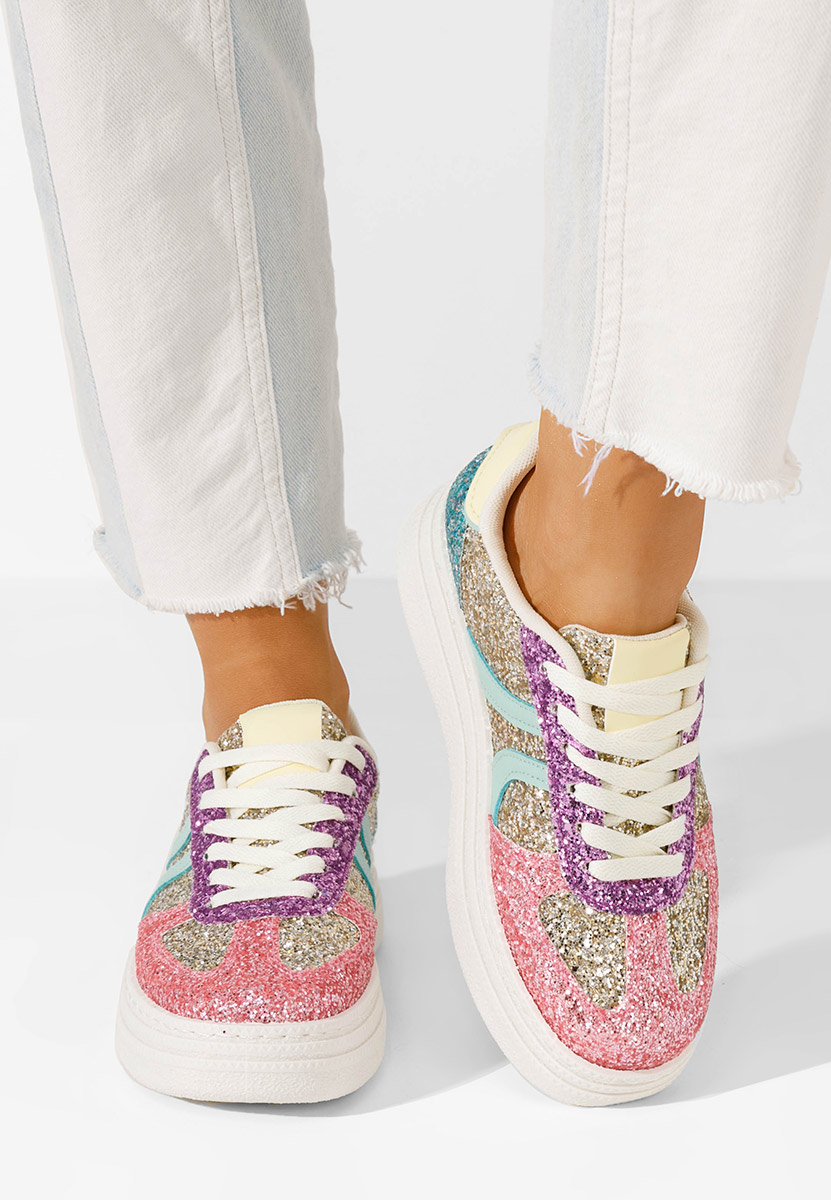 Wielokolorowy sneakersy damskie Zareena