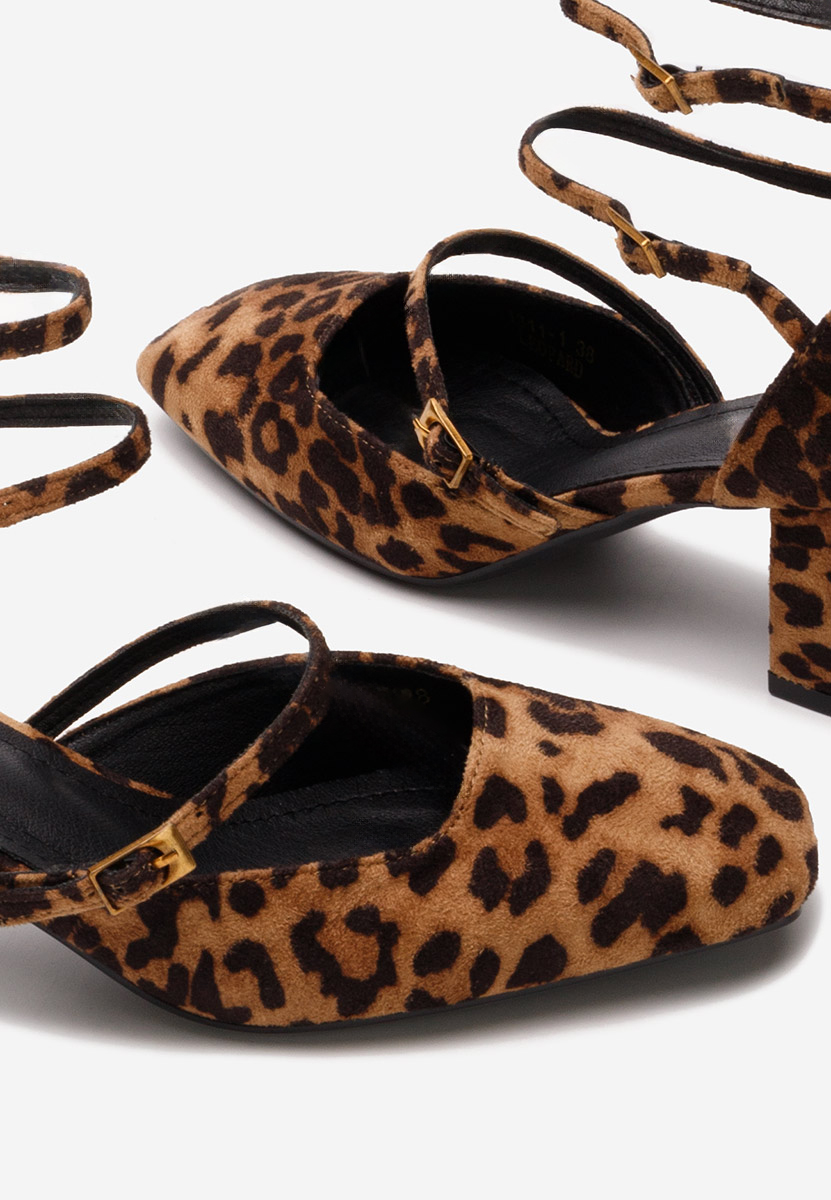 Panterkowe czółenka na słupku Demara V2