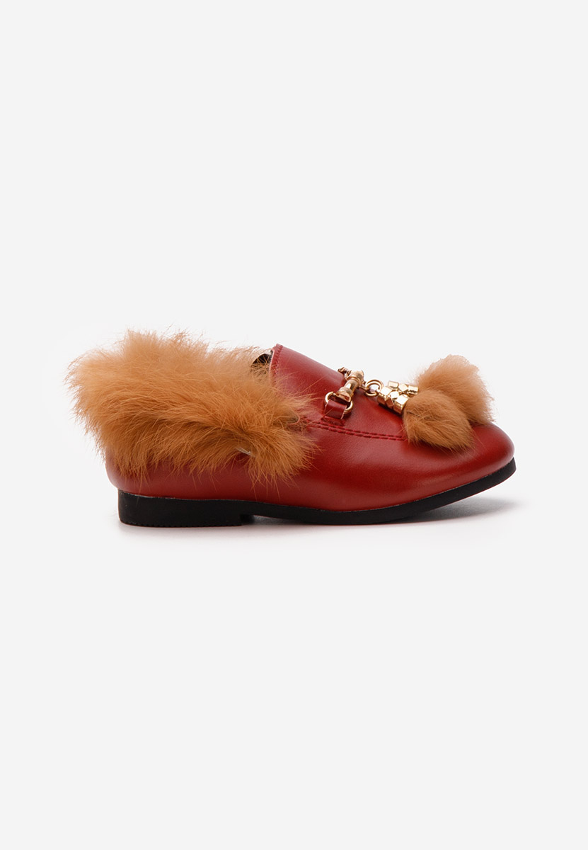 Czerwone mokasyny dziewczęce Emerly