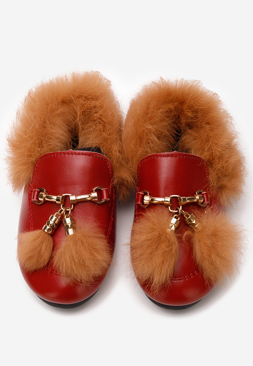 Czerwone mokasyny dziewczęce Emerly