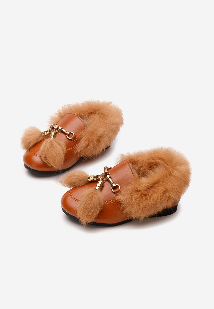 Brązowe mokasyny dziewczęce Emerly