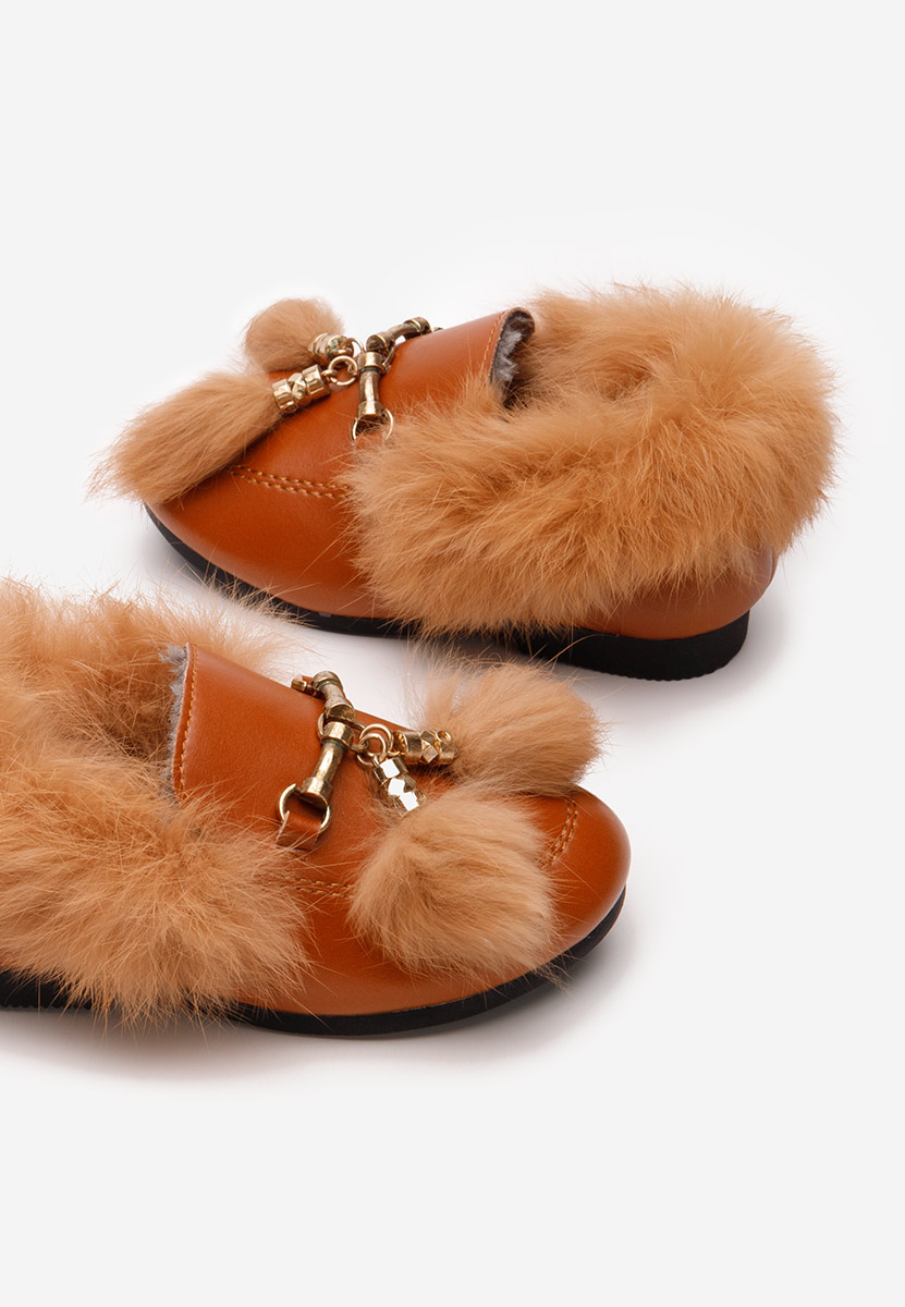 Brązowe mokasyny dziewczęce Emerly