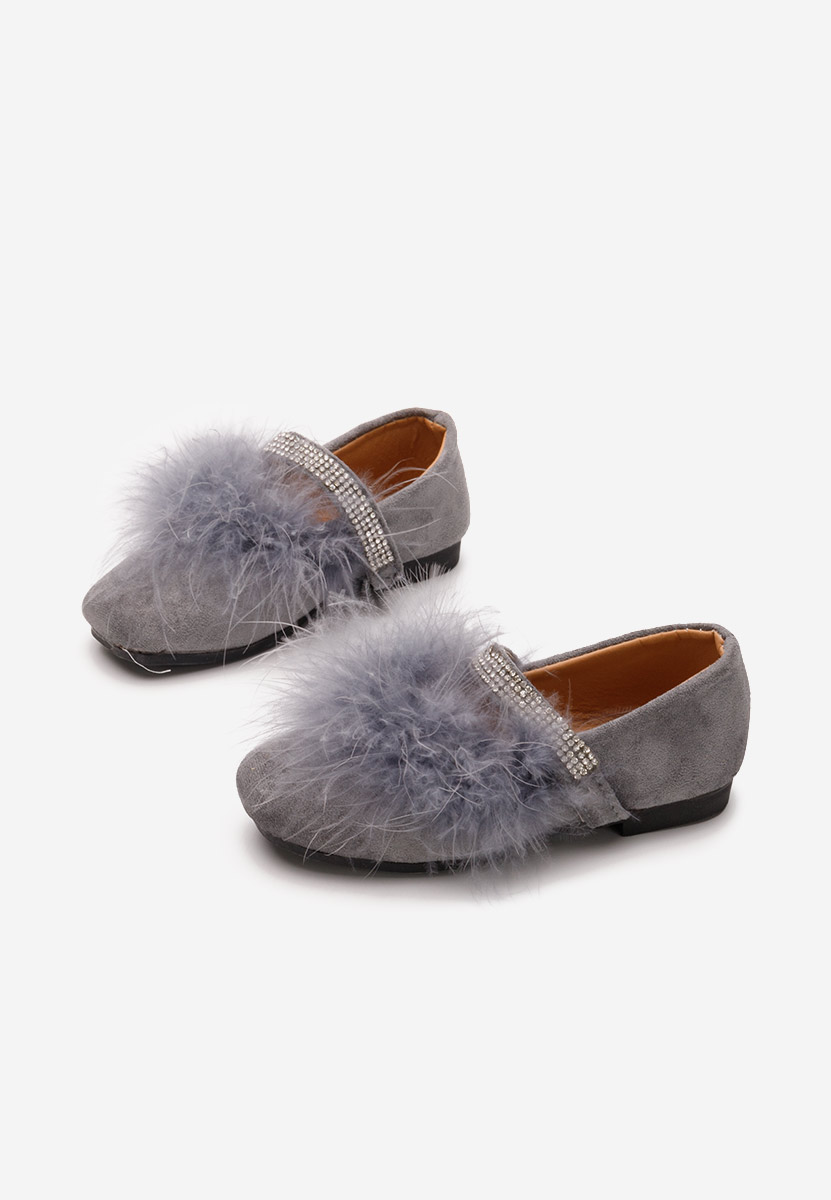 Szare półbuty dziewczęce Cassidee