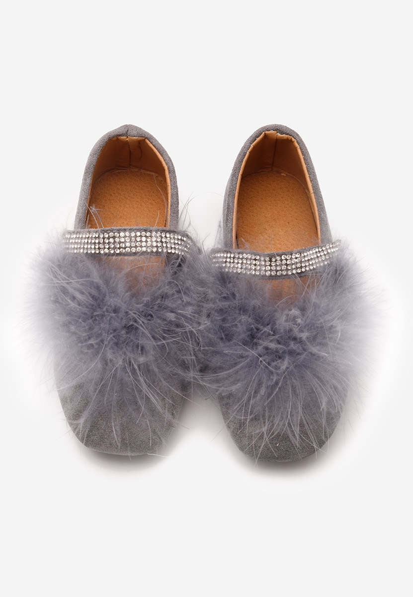 Szare półbuty dziewczęce Cassidee