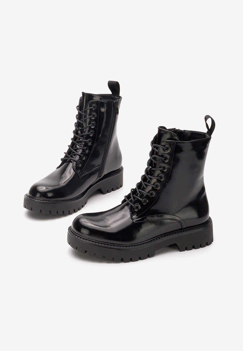 Czarne workery damskie Sarissa