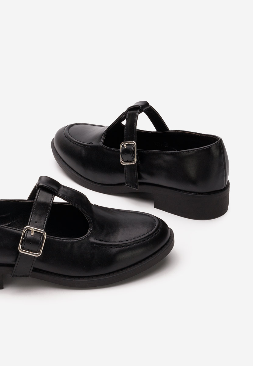 Czarne półbuty damskie Maurisa