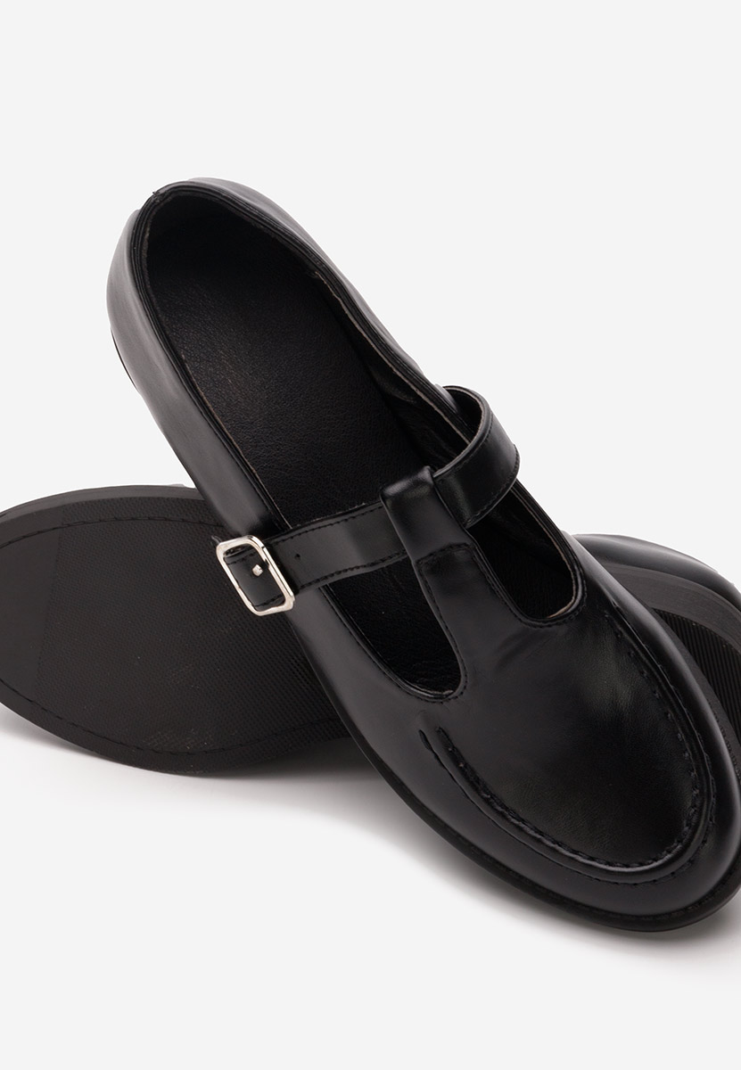 Czarne półbuty damskie Maurisa