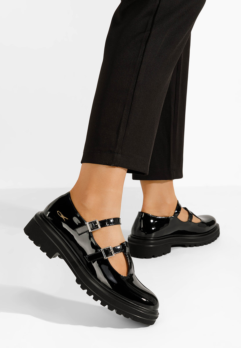 Czarne półbuty damskie Jacinta