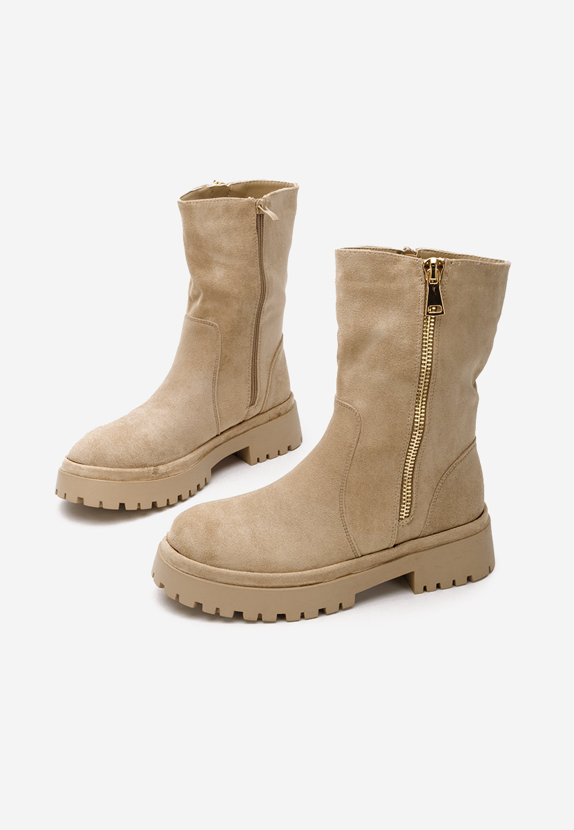 Khaki kozaki damskie Callidora