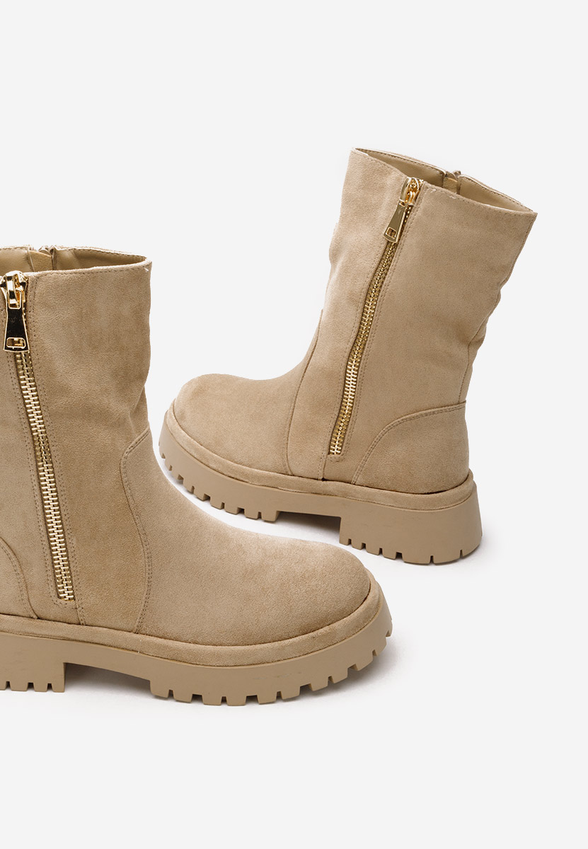 Khaki kozaki damskie Callidora