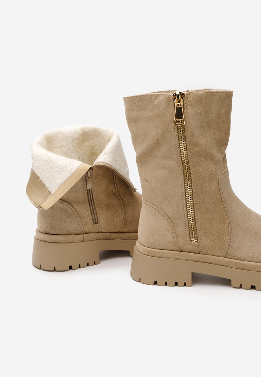 Khaki kozaki damskie Callidora